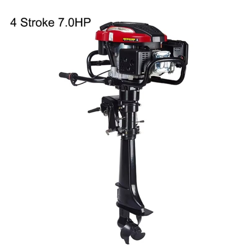 Fishing Boat Outboard Motor - 4ストローク4馬力6馬力7馬力船外機ボートエンジンボートモーター空冷式ハンドスタートモーター高品質