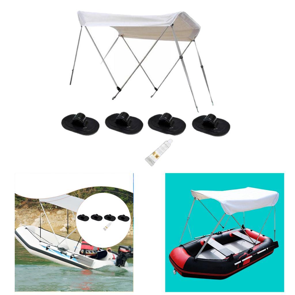 Fishing Boat Cover - アルミ合金製耐久性のあるボートテント日よけ傘シェードカバーオーガナイザー釣りカヤックカヌーセーリングボートアクセサリー用