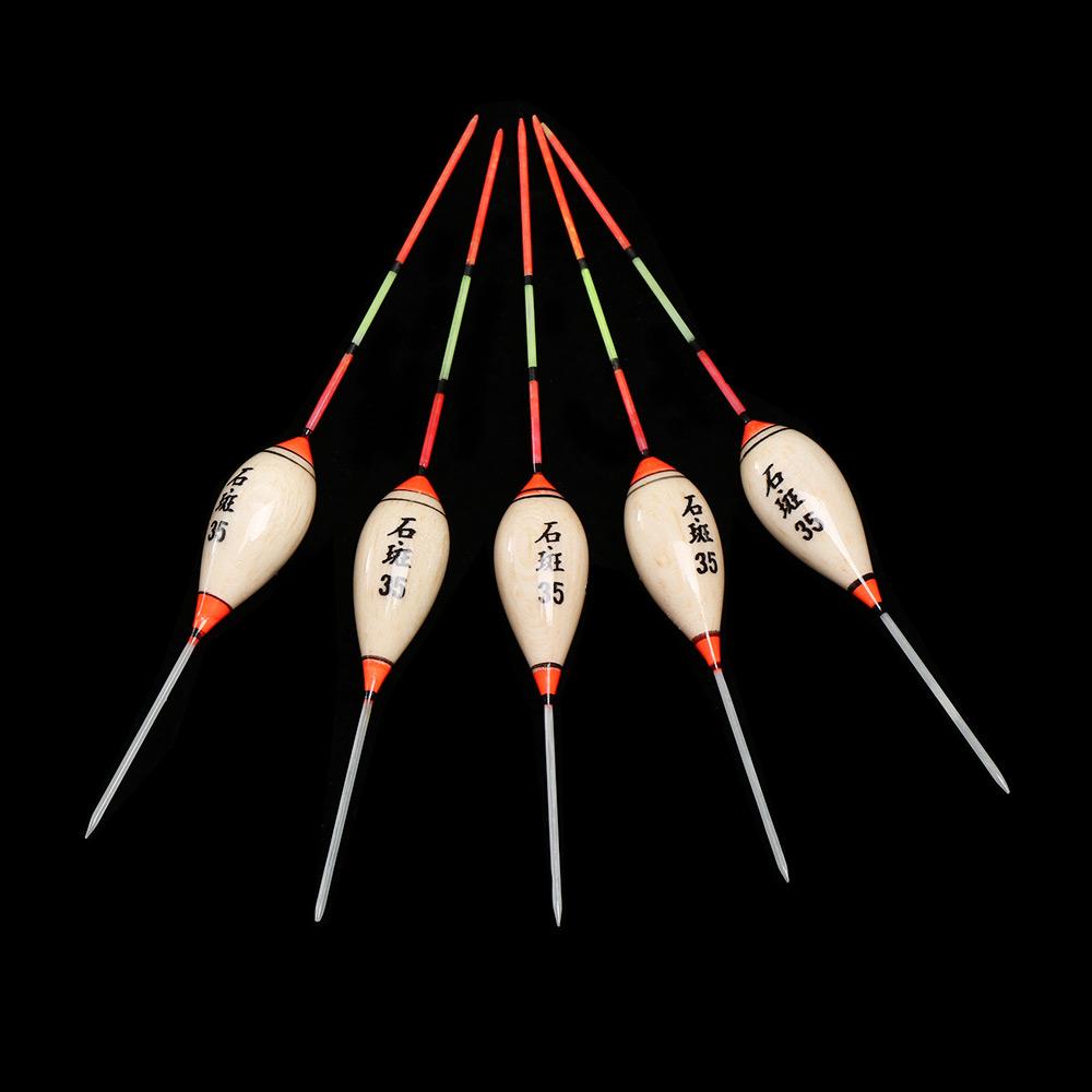 Fishing Boat Oar - ポータブルで耐久性のある釣りfloats、浅い浮動小数点、絶妙なモデル、木製アクセサリー、5個