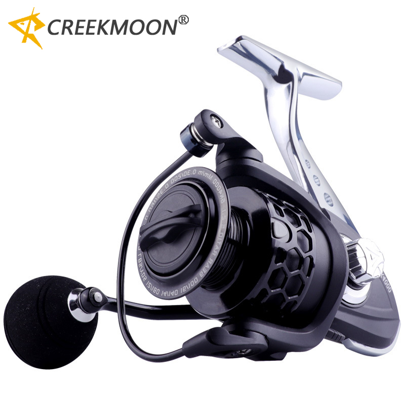 Fishing Boat Steering Wheel - 金属製釣り用ロングキャスティングリール NO GAP 5.2:1 ステンレススプールボディ ハンドル