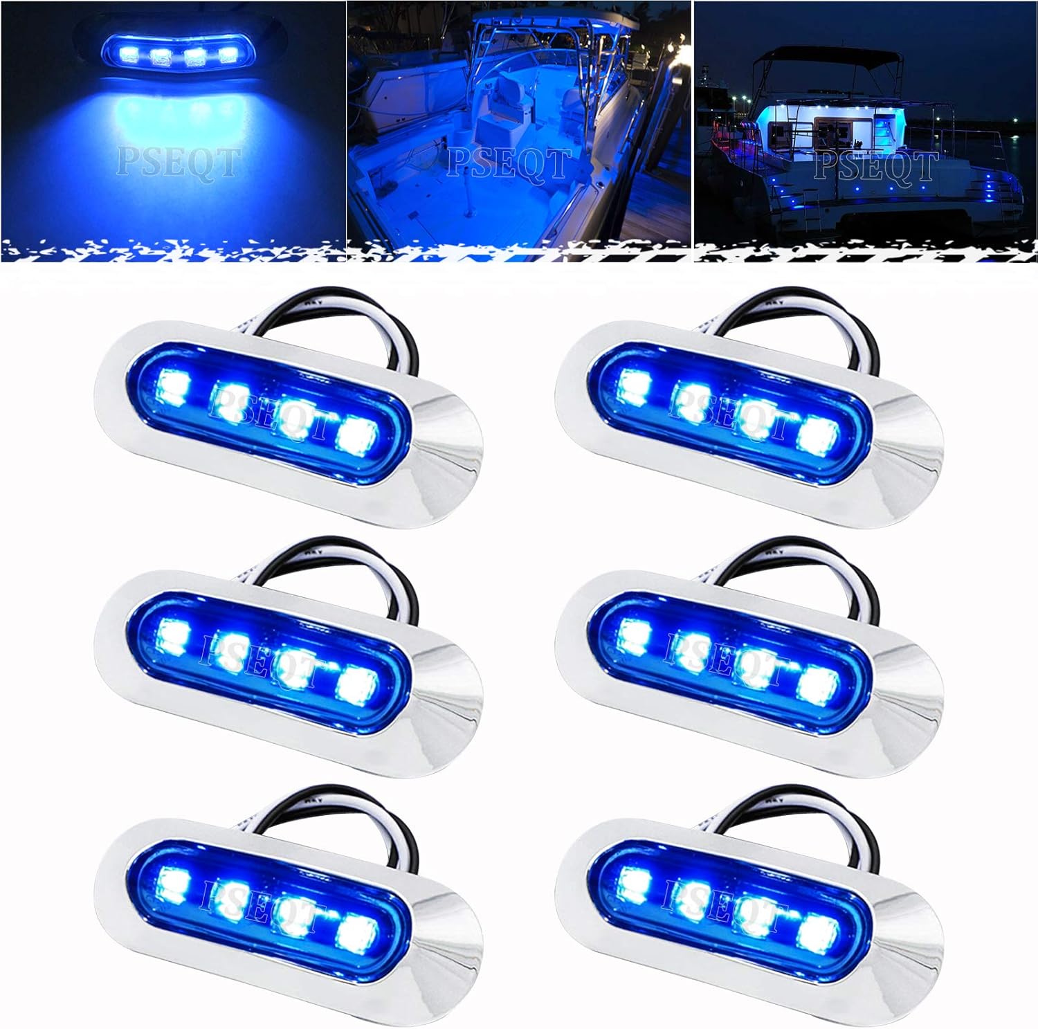 3.8防水ボートマリンLEDライト、室内デッキライト、ナビゲ - Fishing Boat Navigation Light のレビューと価格