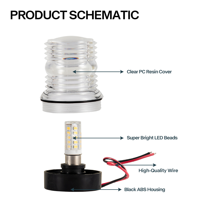 12V マリン LED アンカーライト防水 360 度オール - Fishing Boat Anchor のレビューと価格