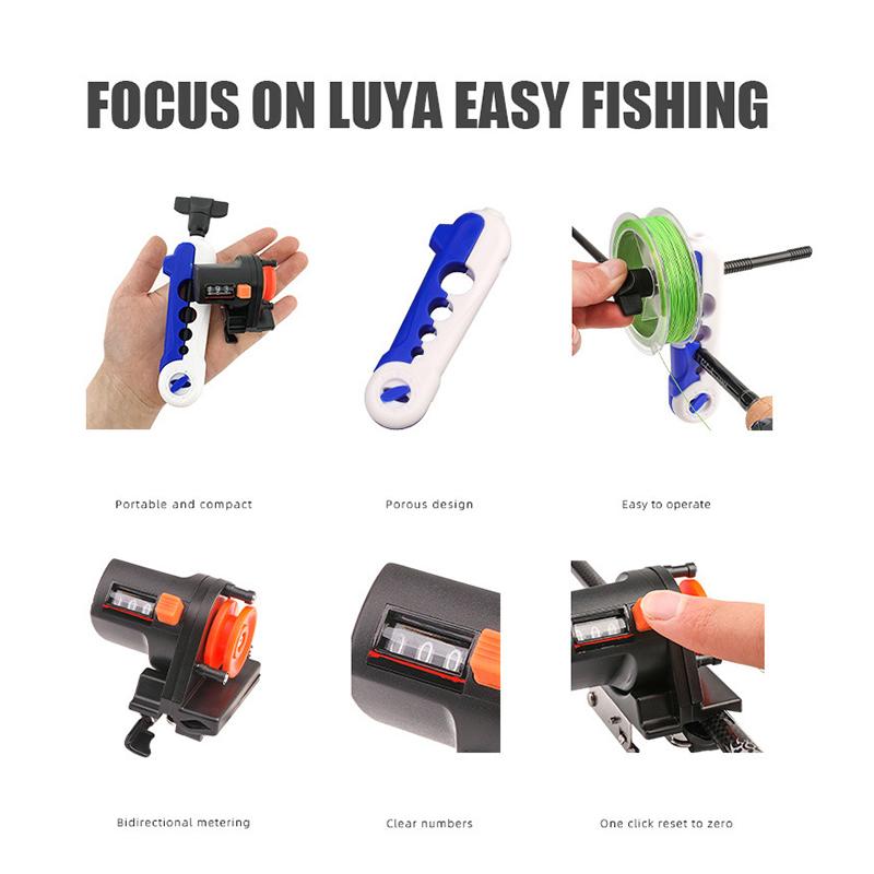 釣り糸深さカウンター 正確なタックル測定ツール クリアディス - Fishing Boat Trailer のレビューと価格